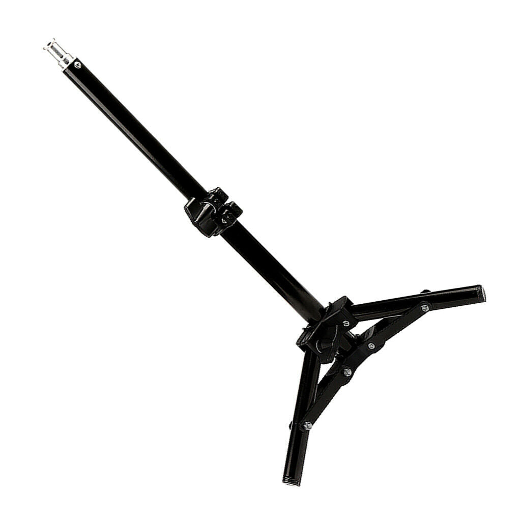 Professional Tripod Light Stand Camera Accessories Convenient To Extend Black