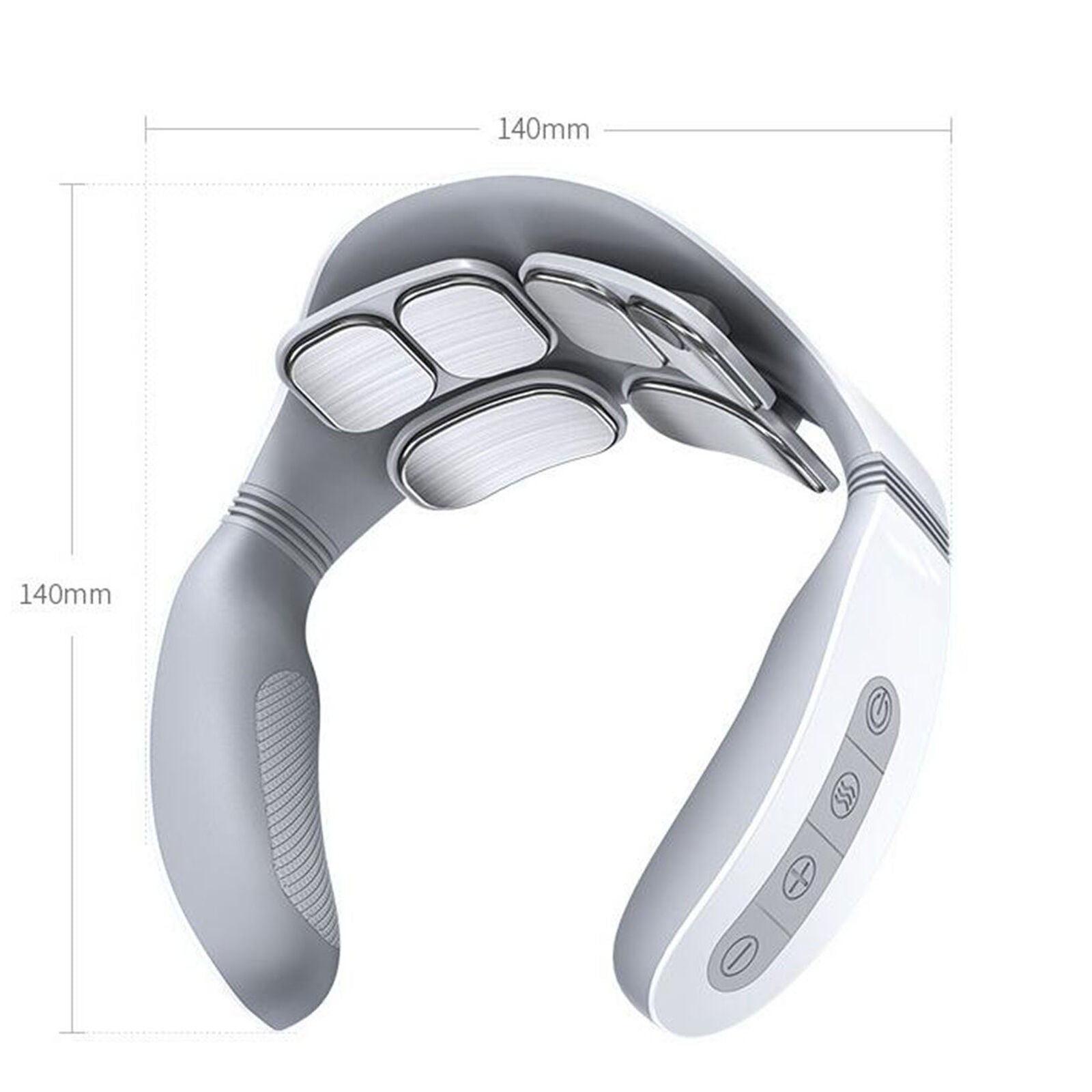 6 Heads Electric Neck Massager Smart Charging Pulse Relax Cervical Pain Relief