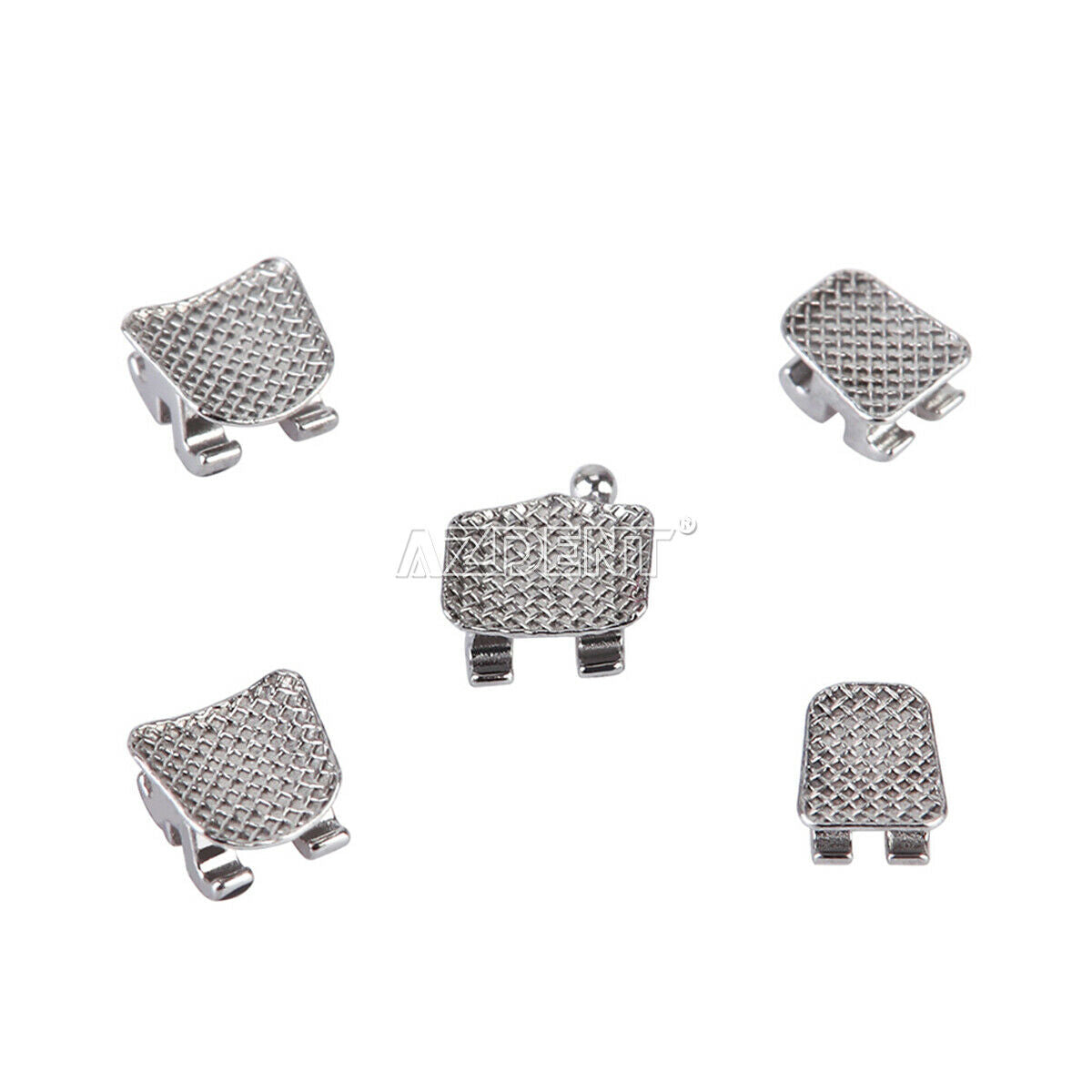 40 X Dental Metal Braces Brackets Orthodontic Mini Roth 018 Hooks 3-4-5 AZDENT