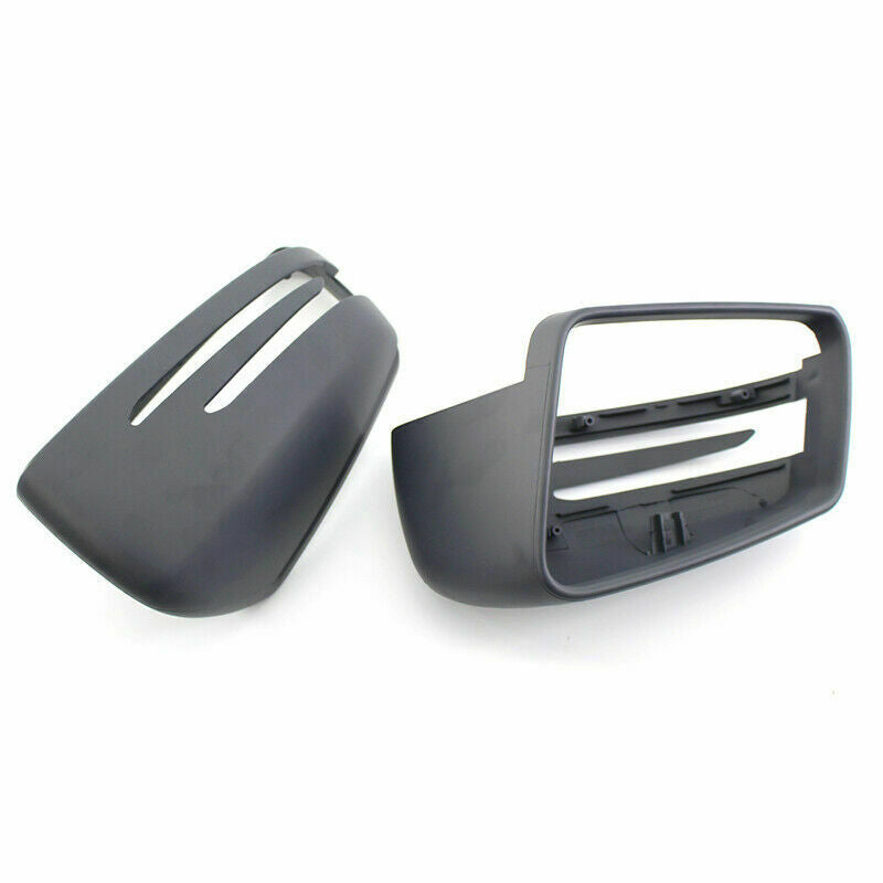 Matte Black Pair Side Mirror Cover for Mercedes Benz W204 C250 C300 C350 2010-14