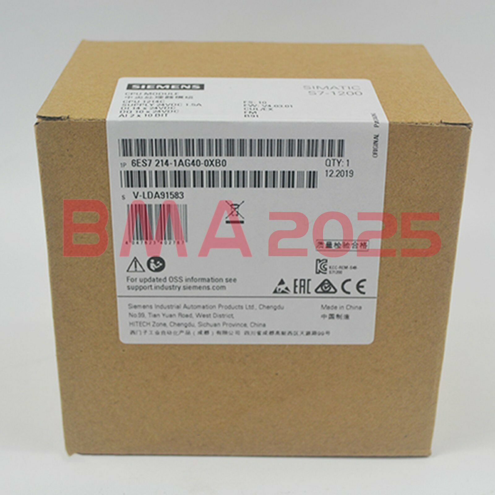 1PC New 6ES7 214-1AG40-0XB0 6ES7214-1AG40-0XB0 1year warranty DHL free Ship SM9T