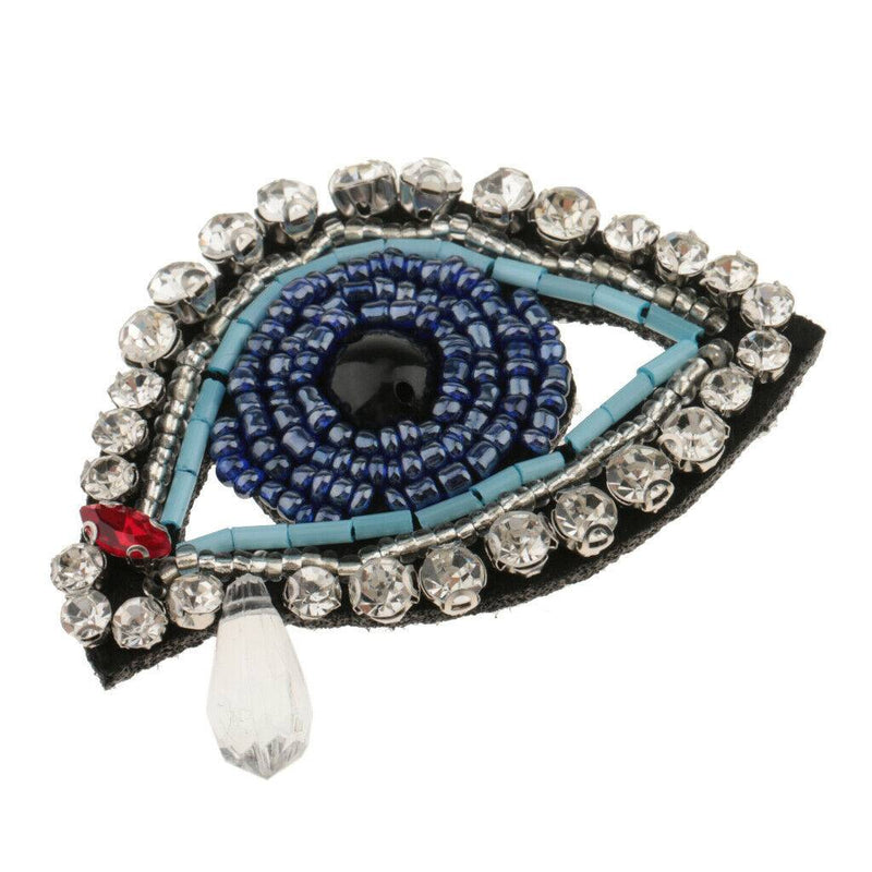 Iron/Sew On Beads Eyes Patch Rhinestones Applique DIY