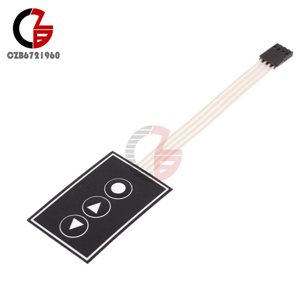 2PCS 1x3 3Key 1*3 Keys Matrix Array Membrane Switch Keypad Keyboard 36*55mm