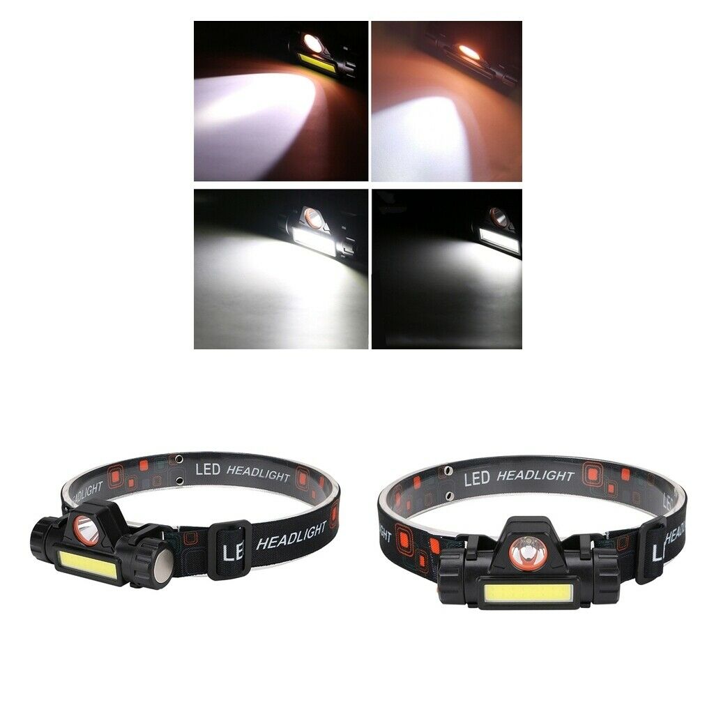 2x Headlamp Headlight Running Hiking Camping Flashlight 350Lumens Fishing