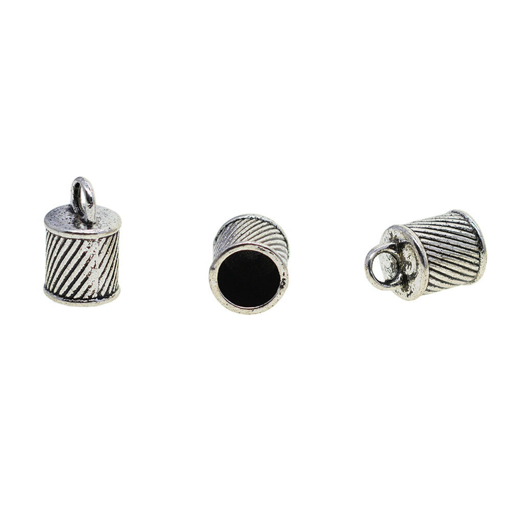 30pcs 8mm Bell Shape Tassel Leather Cord End   Stopper Jewelry Findings