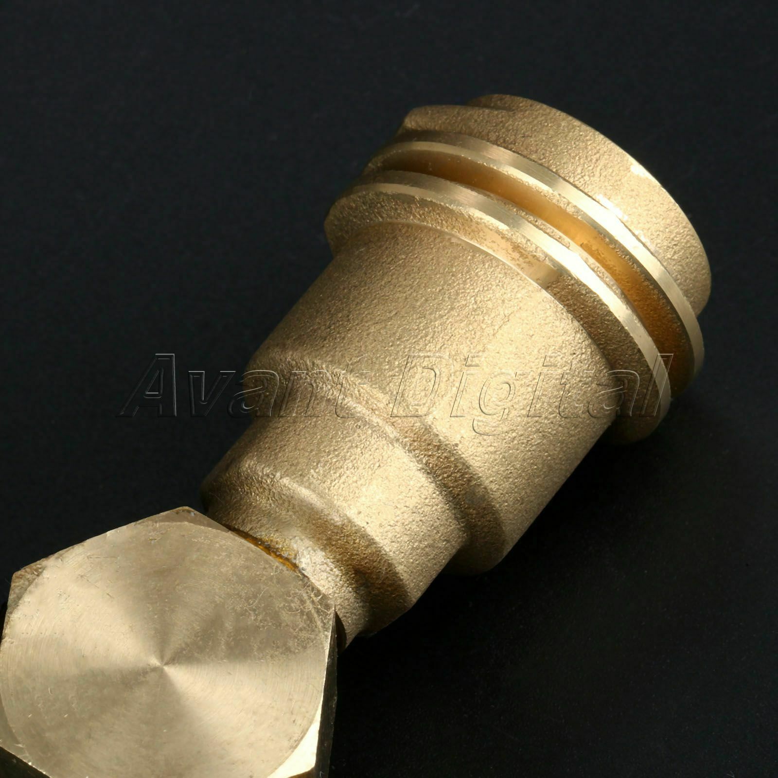 QCC1/POL Propane Y-Splitter Tee Adapter Connector Valve For Outdoor BBQ Cylinder