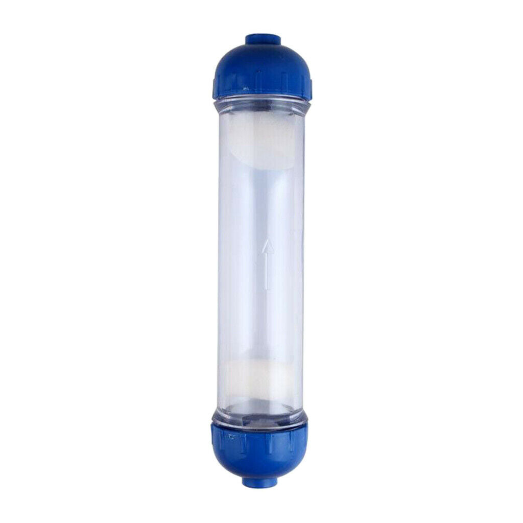 Replacement Transparent Water Filter Housing Bottle DIY Refillable Inline