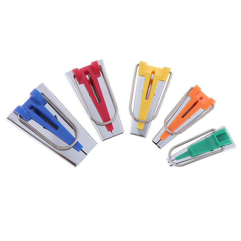 5Pcs/Set Size Fabric Bias Tape Maker Tools Handmade Craft Sewing DIY Ac gsL Rf