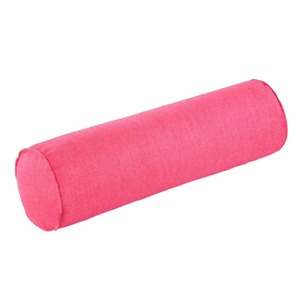 Orthopedic Neck Roll Pillow Round Cervical Support Spine Pillow Red