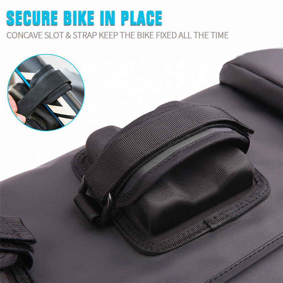 Pickup Truck Portable Tailgate Shuttle Pad Protective Bike Rack + Strap Pocket