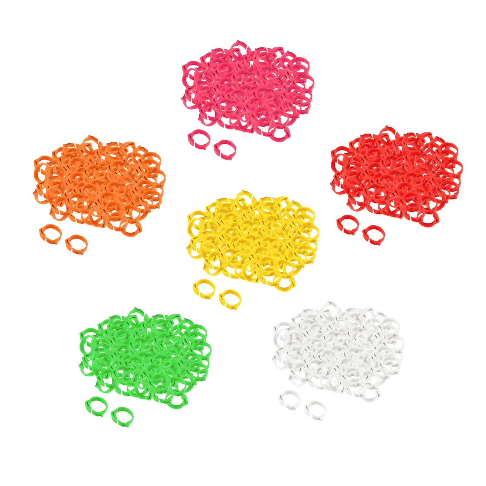 600x Chicken Leg Rings Duck Clip Adjustable Poultry Leg Bands for Farm