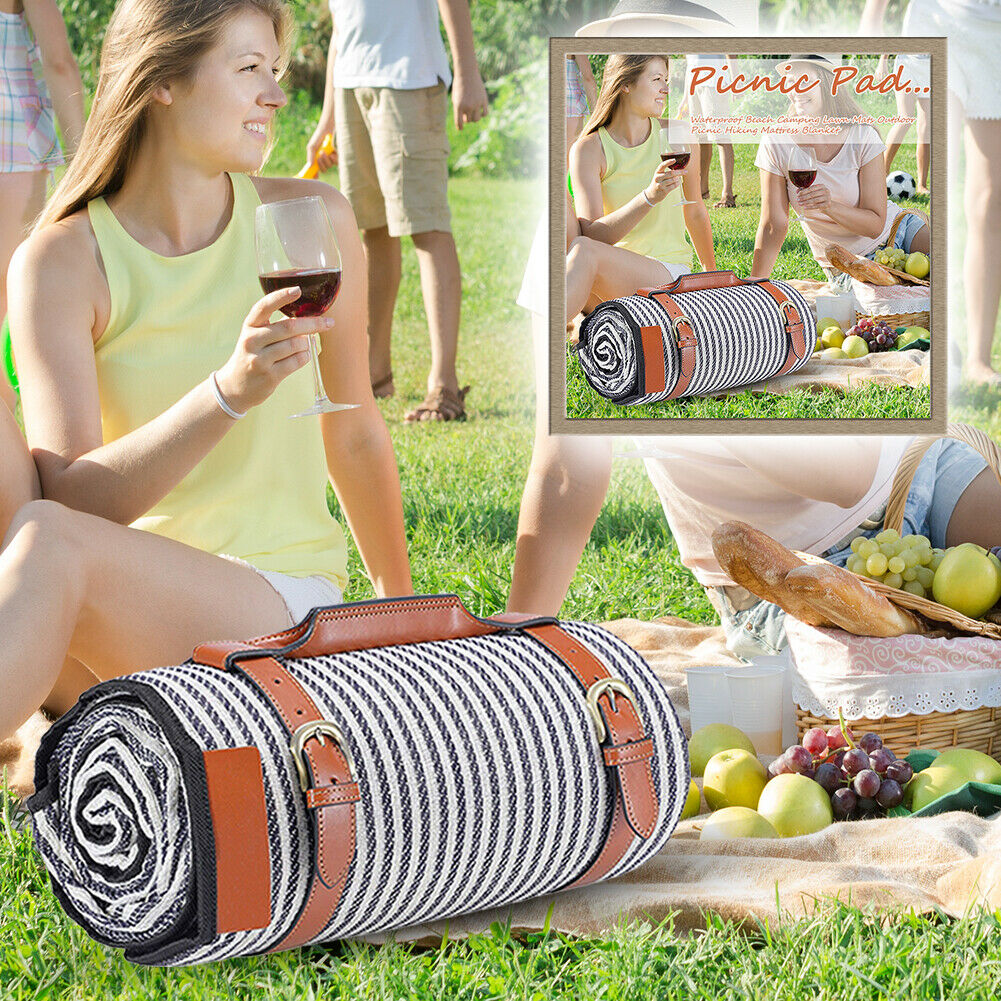 Waterproof Beach Camping Lawn Mats Outdoor Picnic Hiking Mattress Blanket