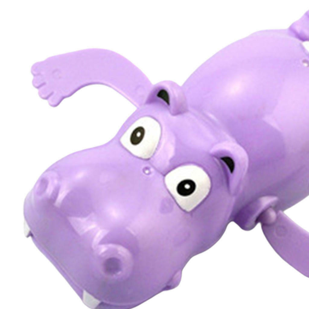 Wind-up Hippo Swimming Dabbling Bath Toys Bag Filler Birthday Gift for Kids