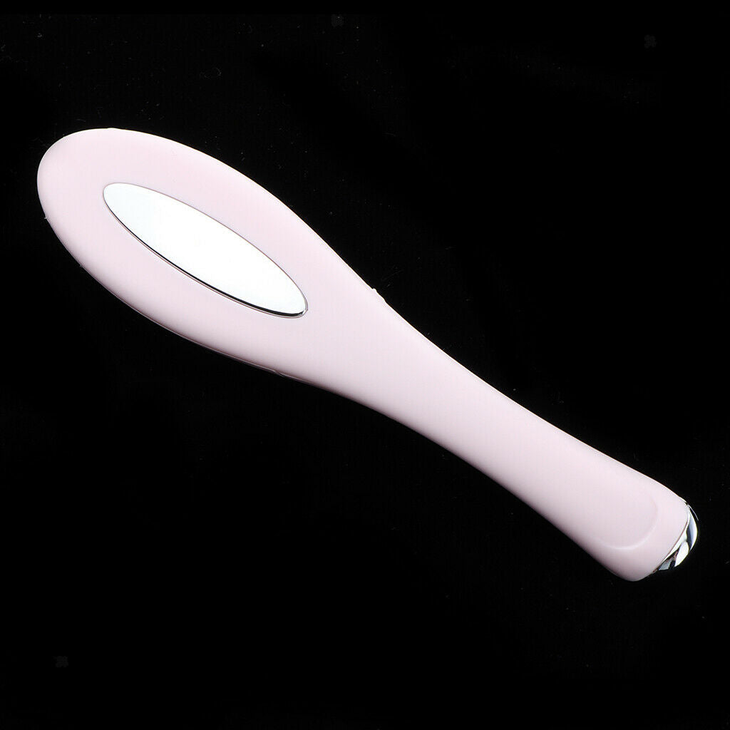 Heating Vibration Face Eye Massager Wand Relieve Dark Circle Puffiness  Pink