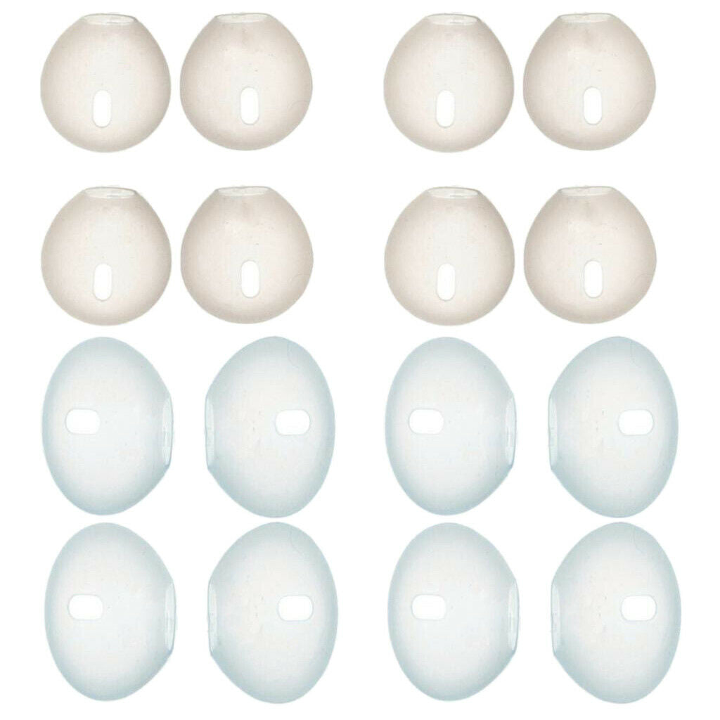 16 Pieces Silicone Earbud Cover Tips Replacement Ear Gels Buds for