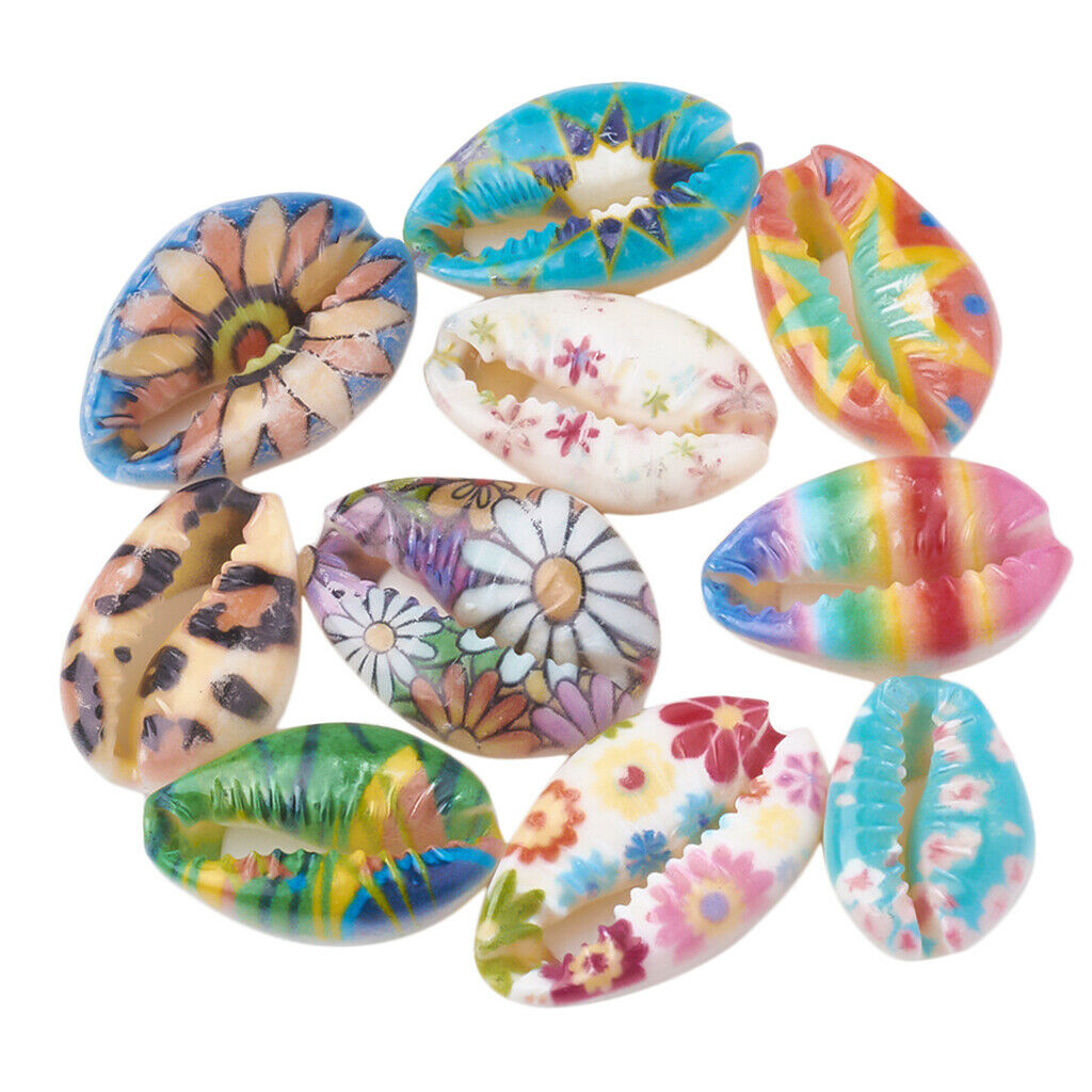 50pcs Colorful Shell Multi Color Necklace Beads Bracelet Making DIY Crafts