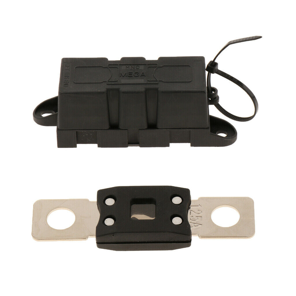 Mega Fuse Holder + Down Fuse for Forklift / Van / Marine / Truck / Boat /