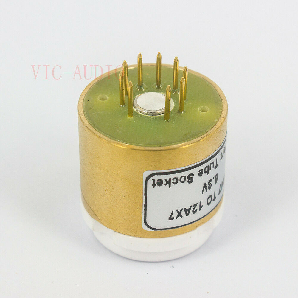 1PC 6SN7 to 12AU7 ECC83(6.3V) Electron Tube Socket Adapter Socket Converter DIY