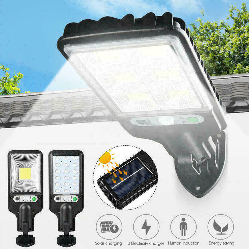 LED Solar Power PIR Motion Sensor Wall Light Outdoor Lamp Lighting Waterproof US