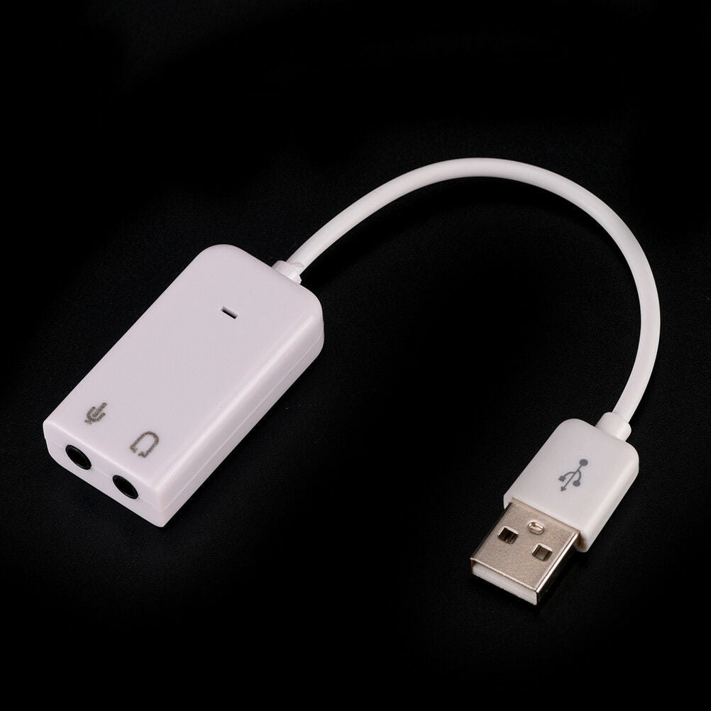 USB 7.1 Sound Card External Independent Computer Desktop With Cable Free D.l8