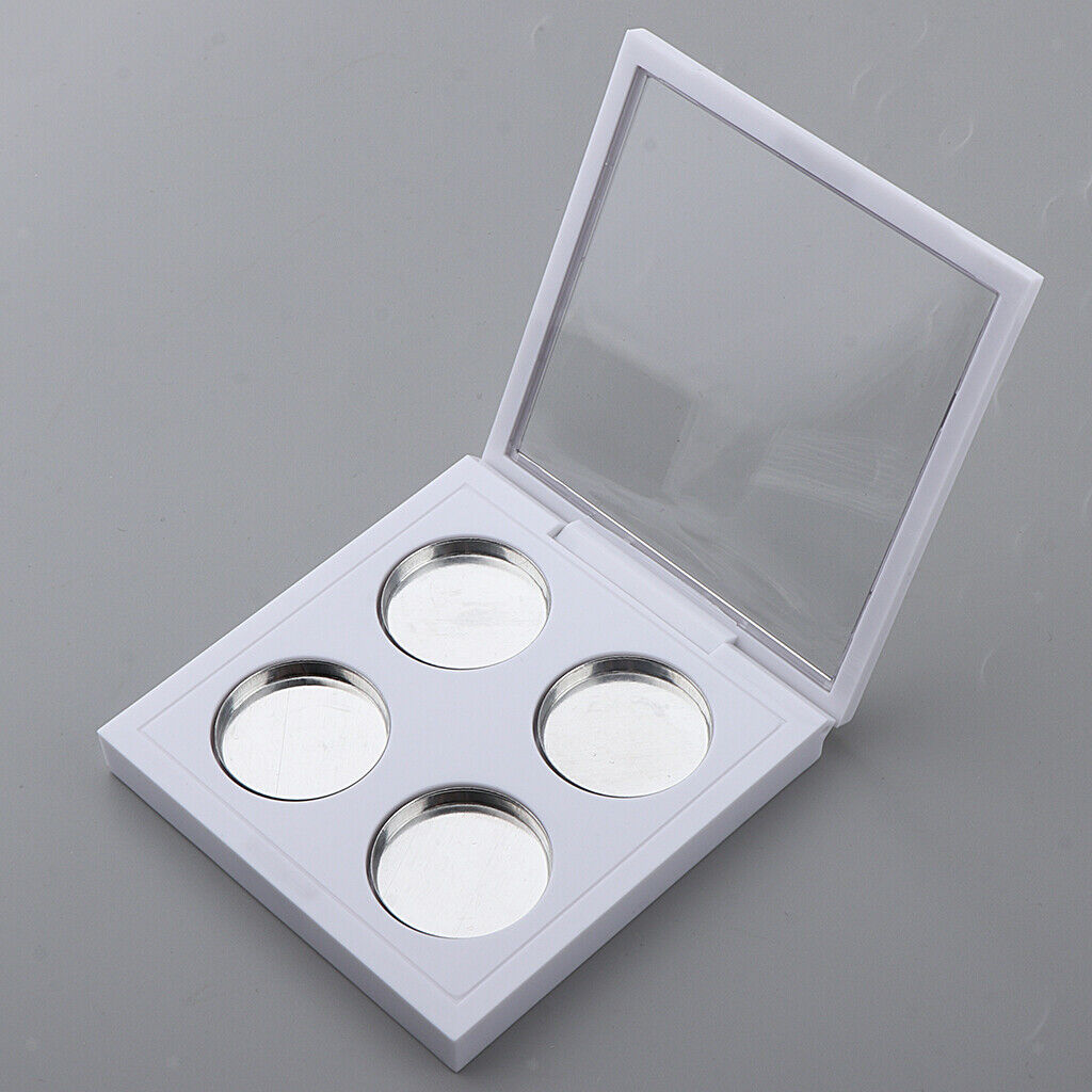 MagiDeal 4 Slots Empty Eyeshadow Palette Container DIY Cosmetic Case Box 3x