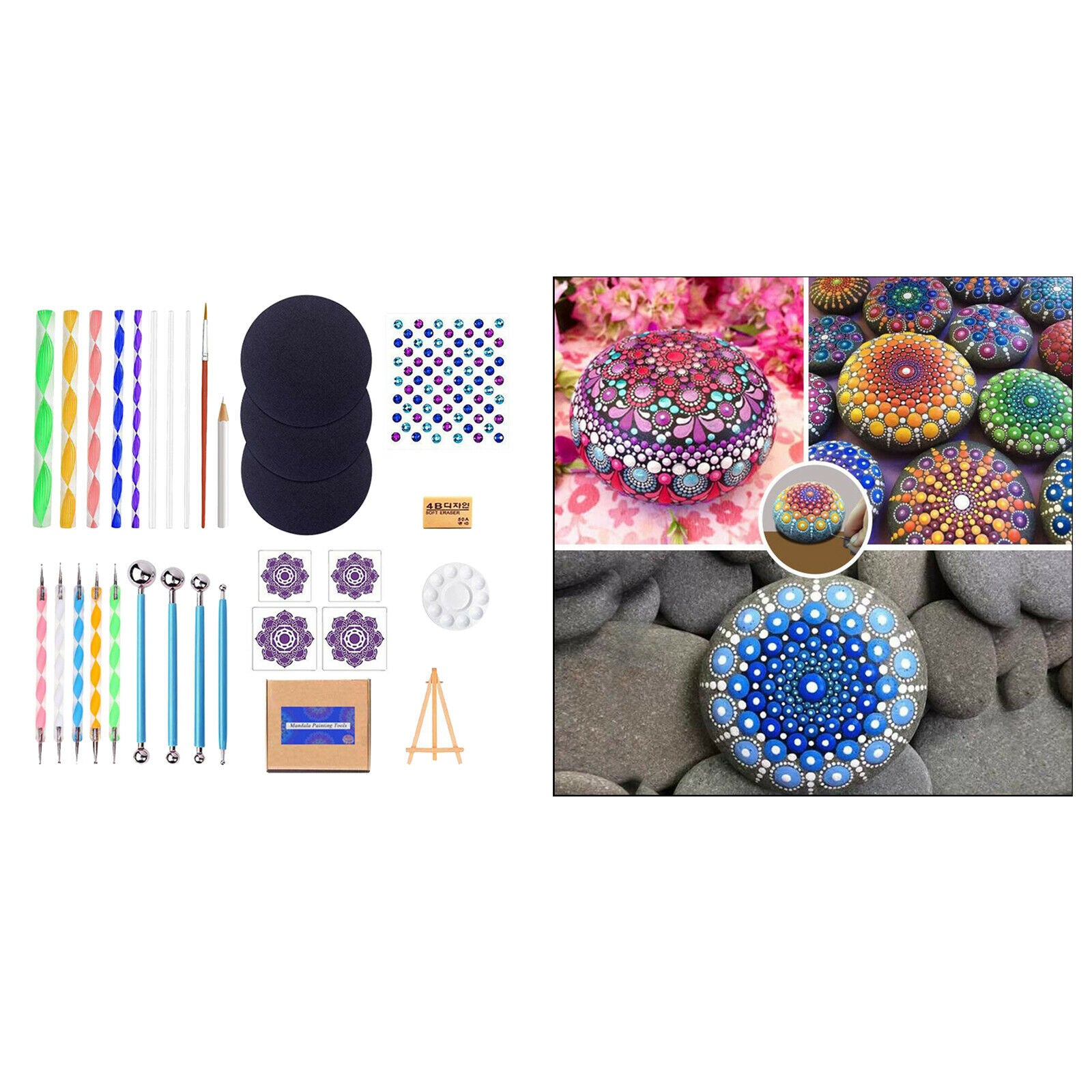 Fashion 31Pieces Mandala Dotting Tools for Rocks Painting Clay Pottery Craft