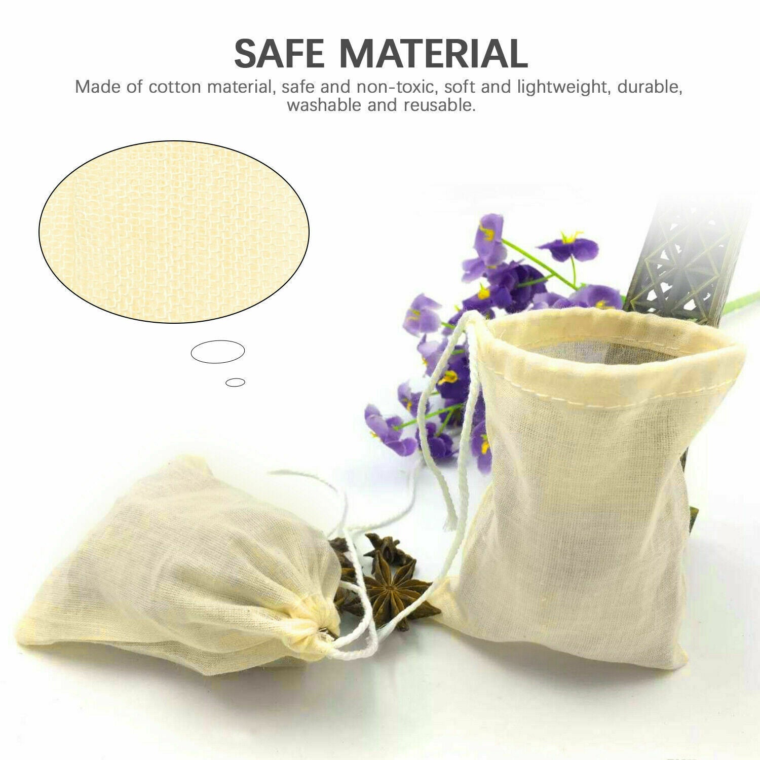100% Unbleached Organic Cotton Cheesecloth, Reusable Food Strainer Colander