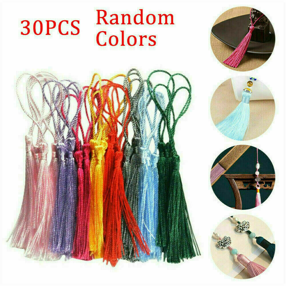 30*/Set DIY Tassels Crafts for Souvenir Bookmarks Jewelry Making Accessories Set