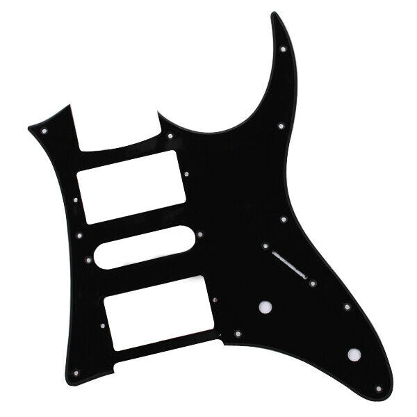 Black Pickguard Guard Scratch Plate 1-Ply 10-Holes For  Guitar HSH