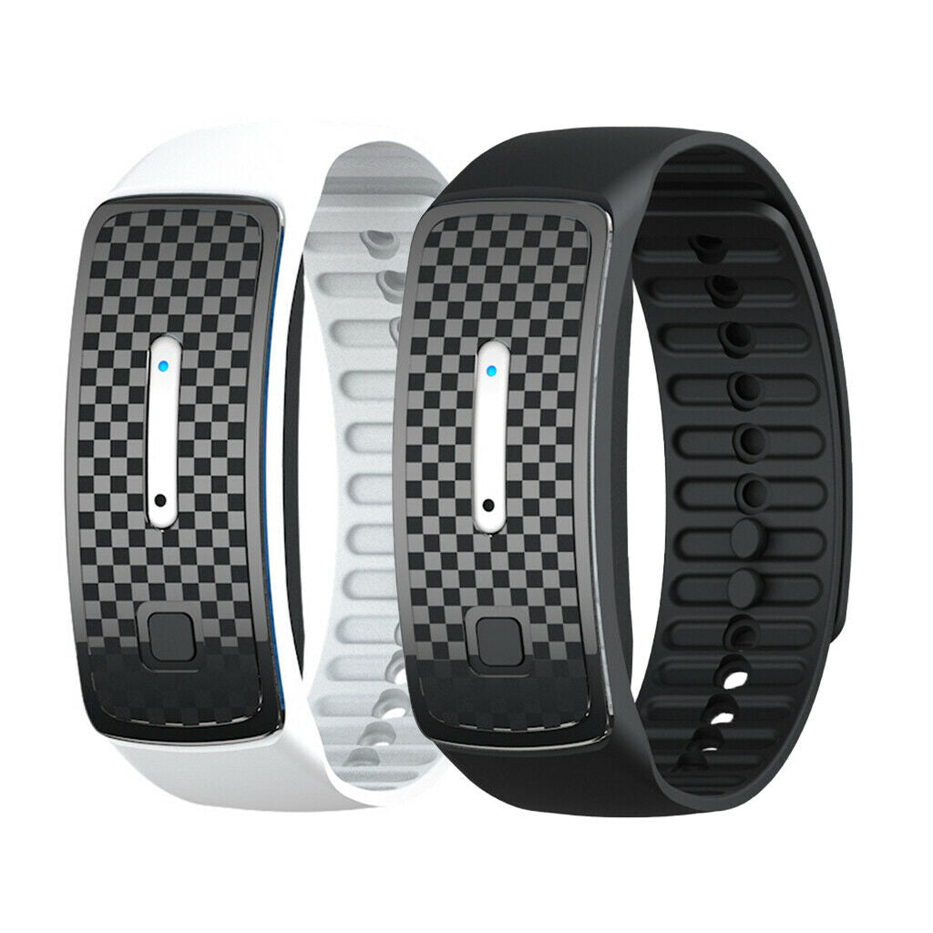2 Pack Ultrasonic Mosquito Repeller Bracelet Waterproof for Adults/Children
