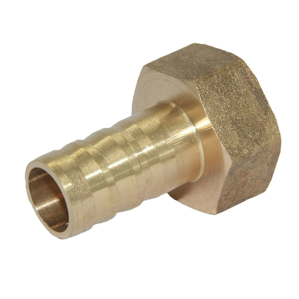Straight Brass Fitting BSP 3/4'' Female 16mm Barb Quick Joint Pipe Connector