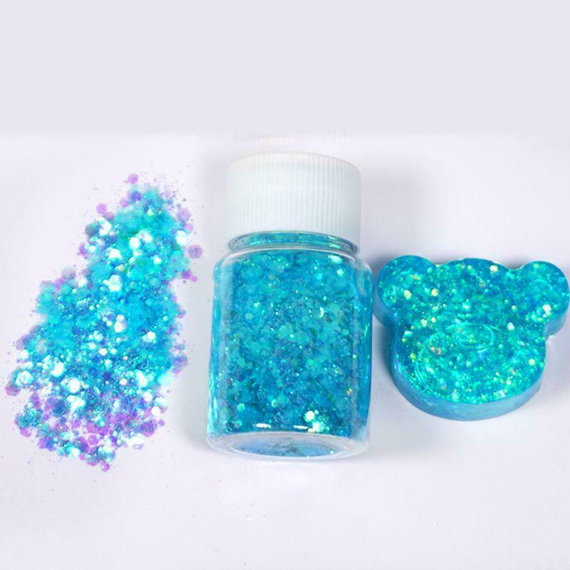 6 Pcs/set Glitter Filling Material Epoxy Filler Decoration Ornaments DIY Tool