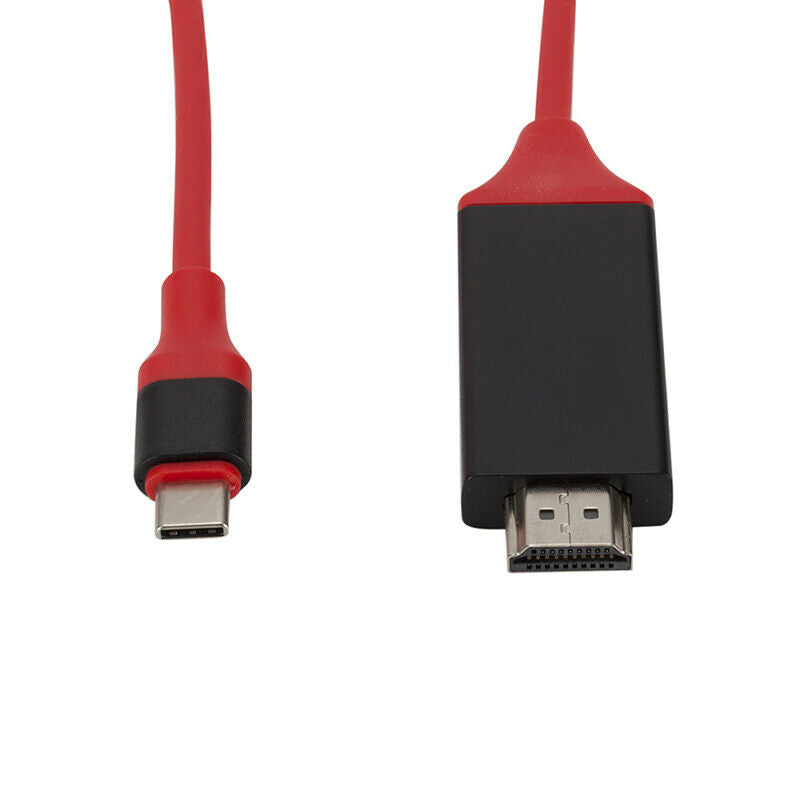 USB-C Type C to HDMI Cable AV TV Adapter USB 3.1 Plug And Play 4K HD Video Ca Pb