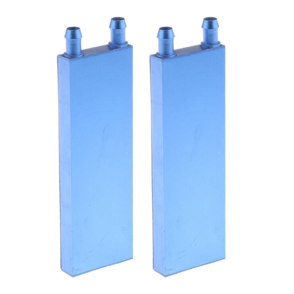 2x Aluminum Water Cooling Block for CPU Graphics Radiator Heatsink 40x120mm