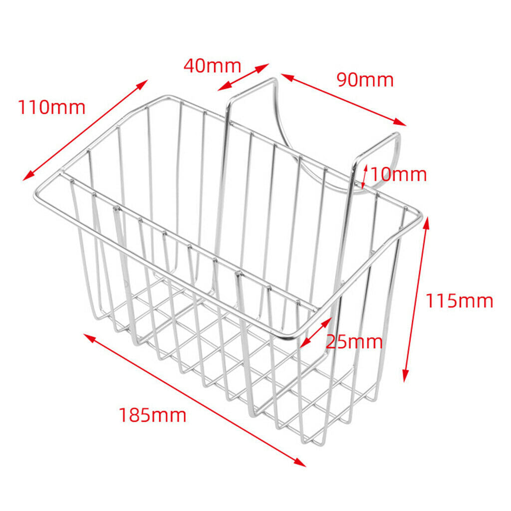 Kitchen Holder Sink Towel Holder Sink Caddy Organizer Draining Basket B