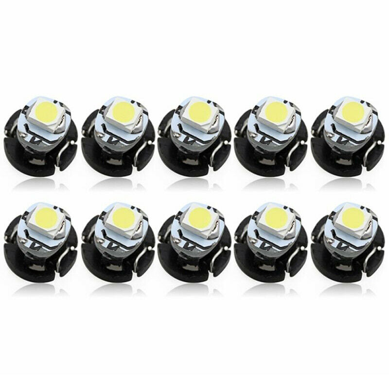 10Pcs T3 SMD Led Neo Wedge Car Dash Gauge Instrument Cluster Bulbs Light Whit DD