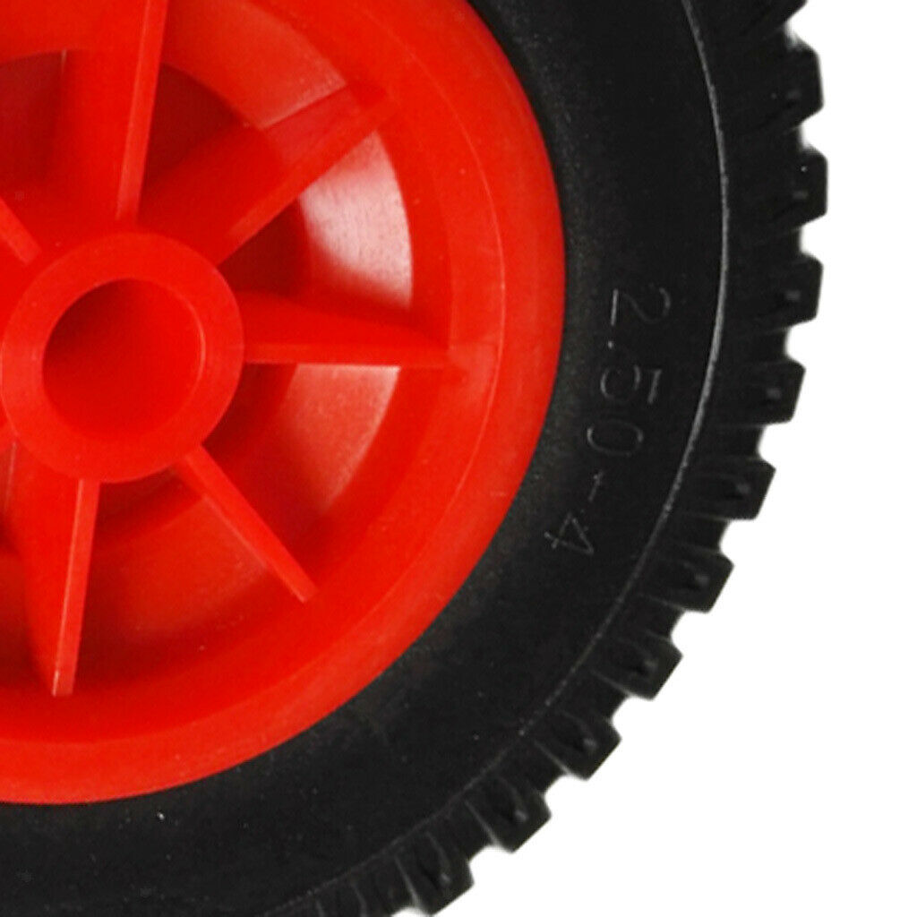 1 Pair 20.32cm/8" Puncture Proof Black Tyre on Wheel for Spare Jockey Wheels