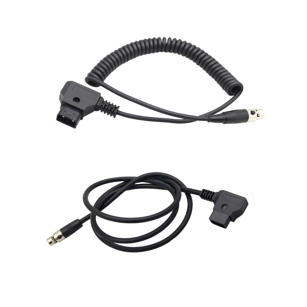 2x D-tap Male to 4pin Female Mini XLR Power Cable for Camera   Monitor