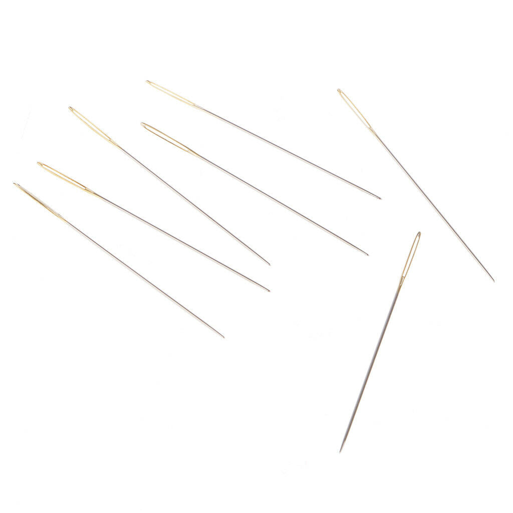 20pcs Large Eye Embroidery Cross Stitch Hand Needles Size 28 in Clear Box
