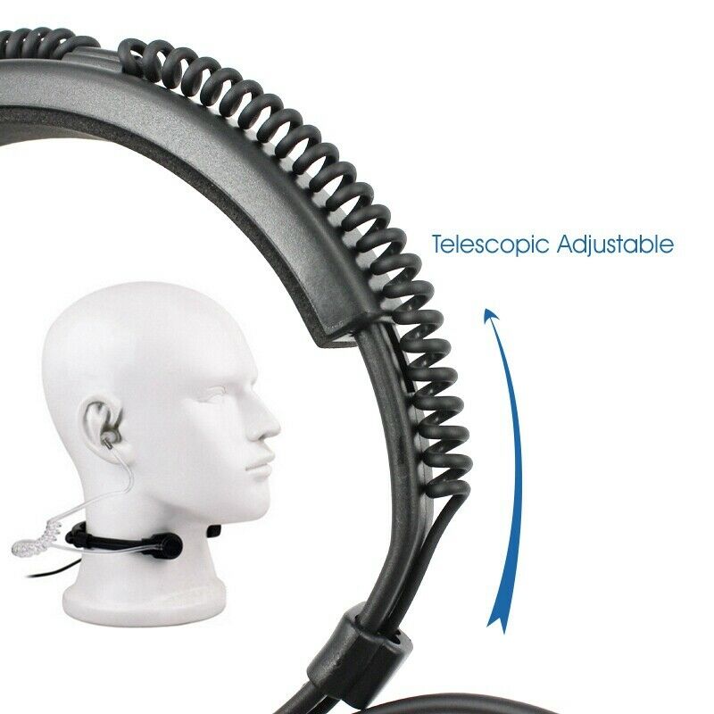 GP328 GP338 PTX760 Walkie Talkie Finger PTT Acoustic Tube Adjustable Throat CoL2