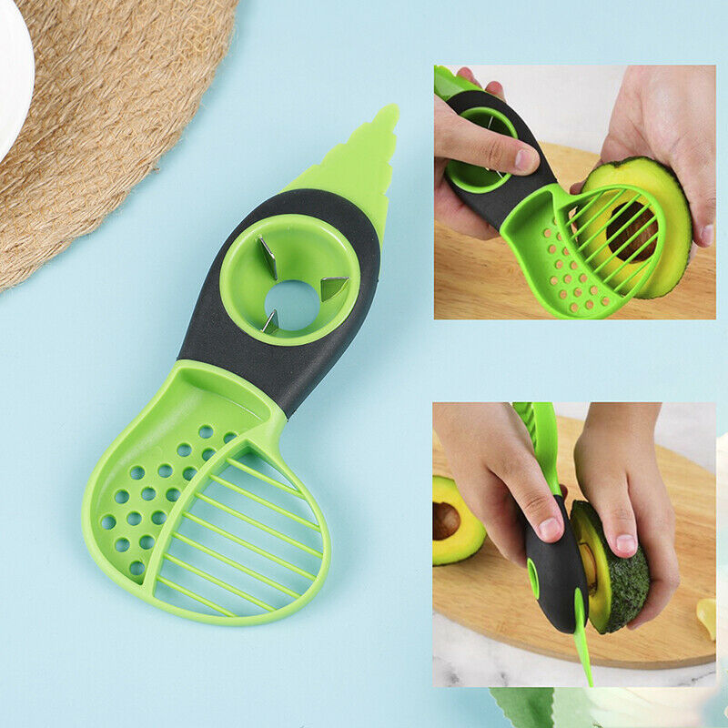 3-In-1Avocado Cutter Tool Stone Fruit Peeler Split Papaya Avacado Slicer KniFCA