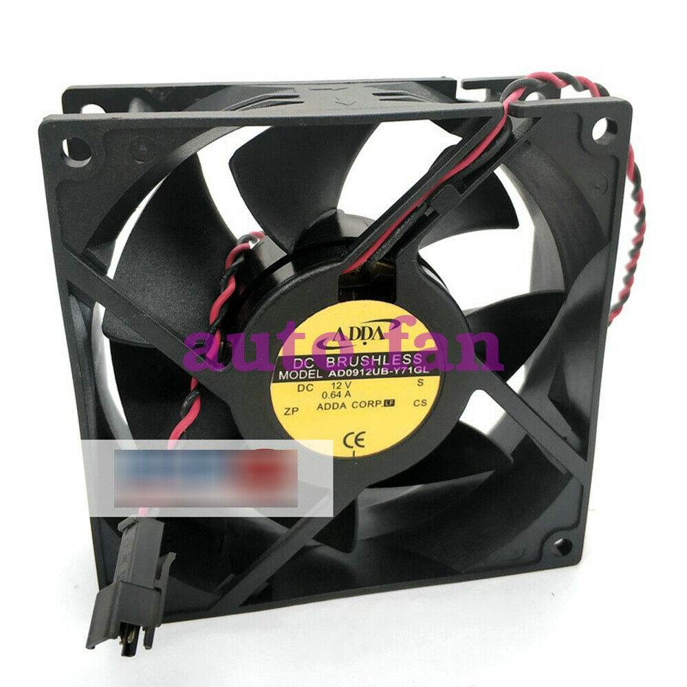 1pcs new ADDA AD0912UB-Y71GL 12V 0.64A cooling fan 2-wire 92 * 92 * 32mm