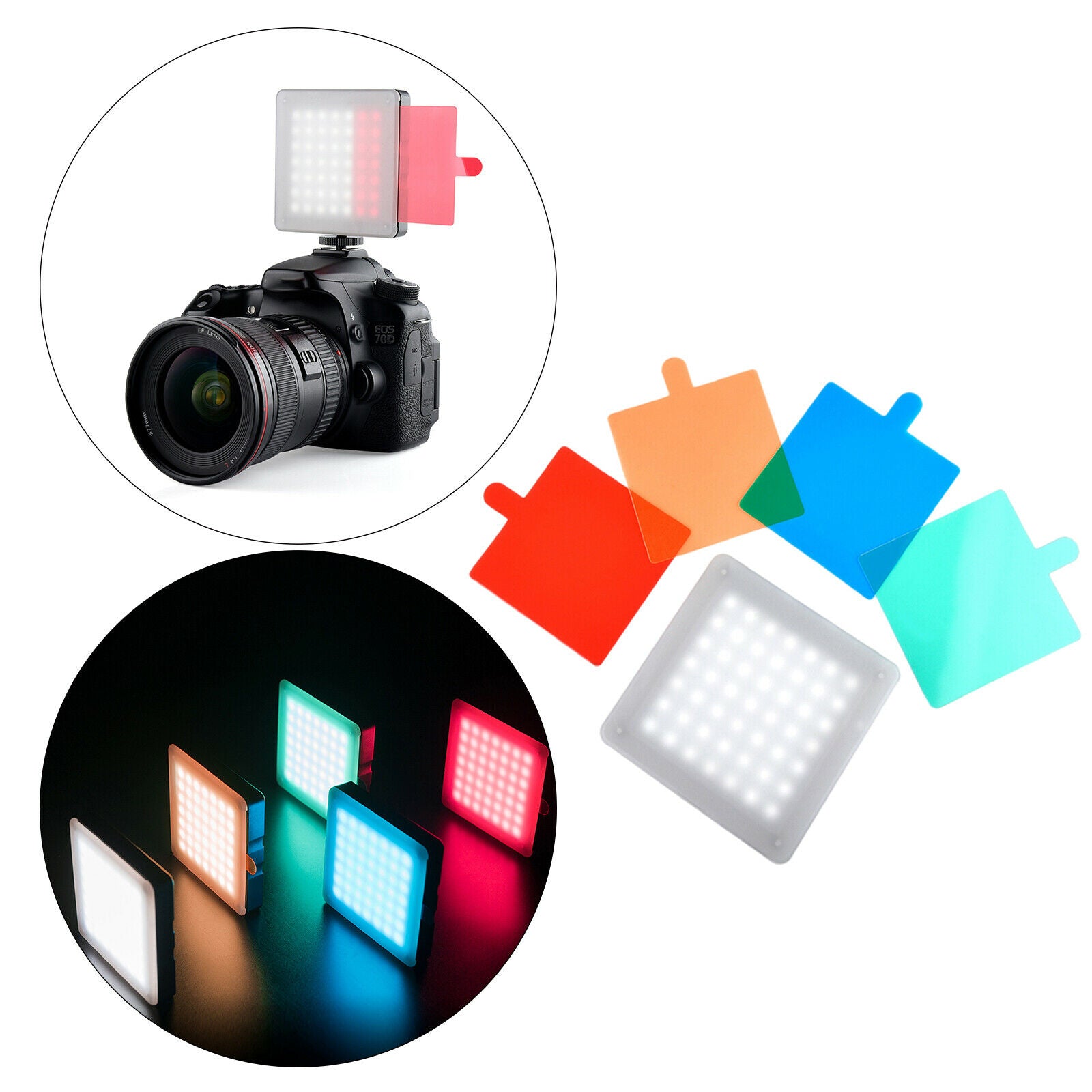 Video Light Dimmable Tabletop Photography Lighting 700mAh Photo Fill Light