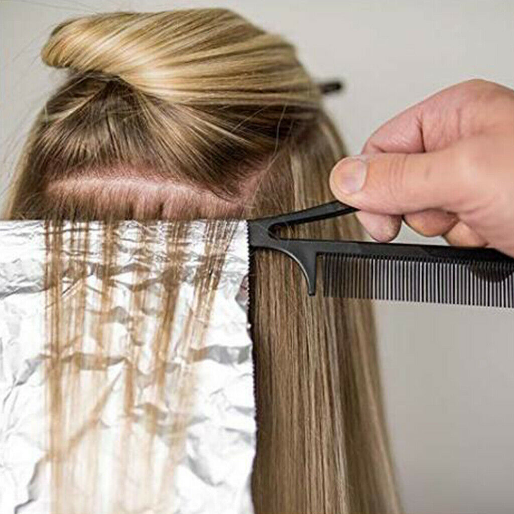 Hairdresser Barber Pin Tail Comb For Styling Hairdressing Weaving Black