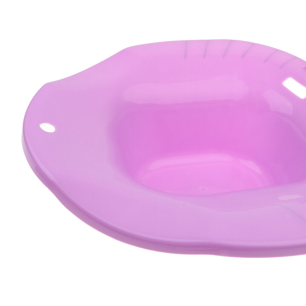 2 Pieces Plastic Sitz Bath Tub Soaking Hip Bath Tub Light  & Blue