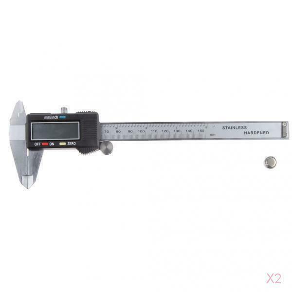 2pcs Stainless Steel Digital Electronic Gauge