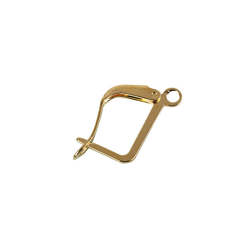Earring Hook Lever Back Open Loop Setting For DIY Earring Clips Clasp AccessBDA
