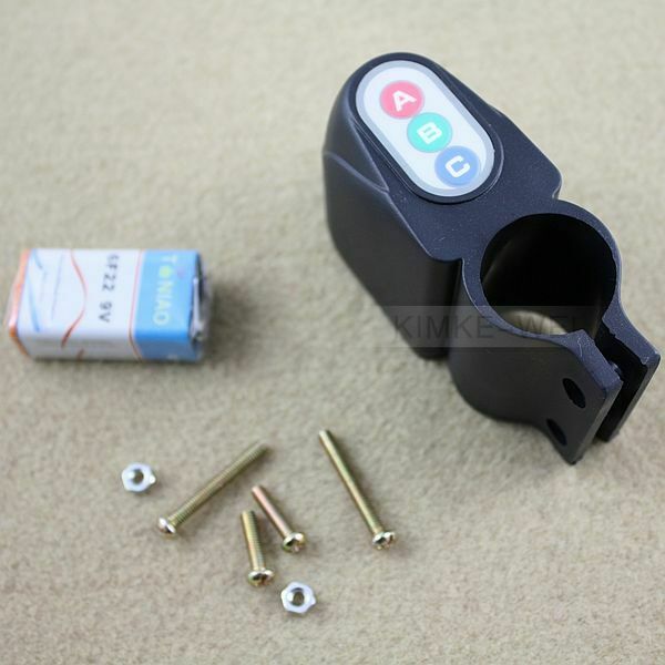 Bike Bicycle Security Alarm 80DB Audible Sound Lock NEW
