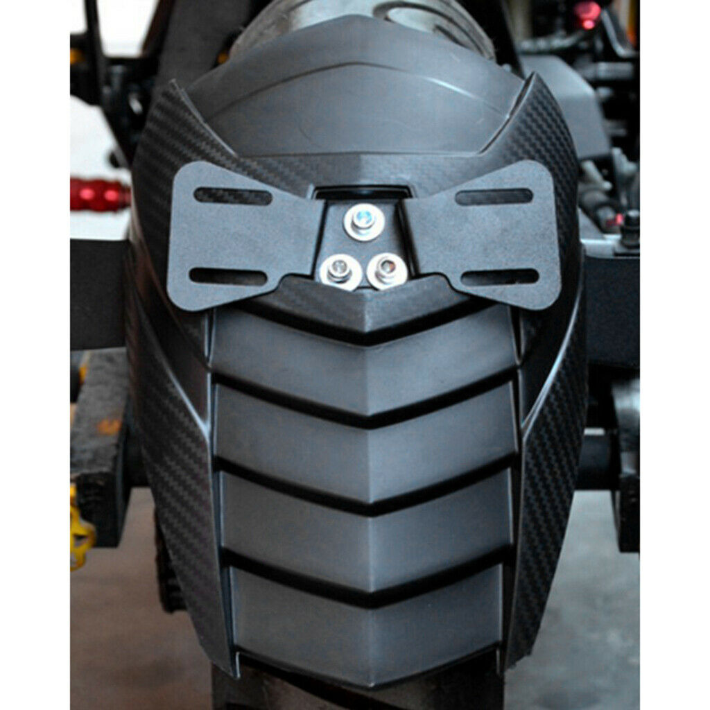 Black ABS & Iron Motorcycle Rear Wheel Cover  Splash Guard Mudguard