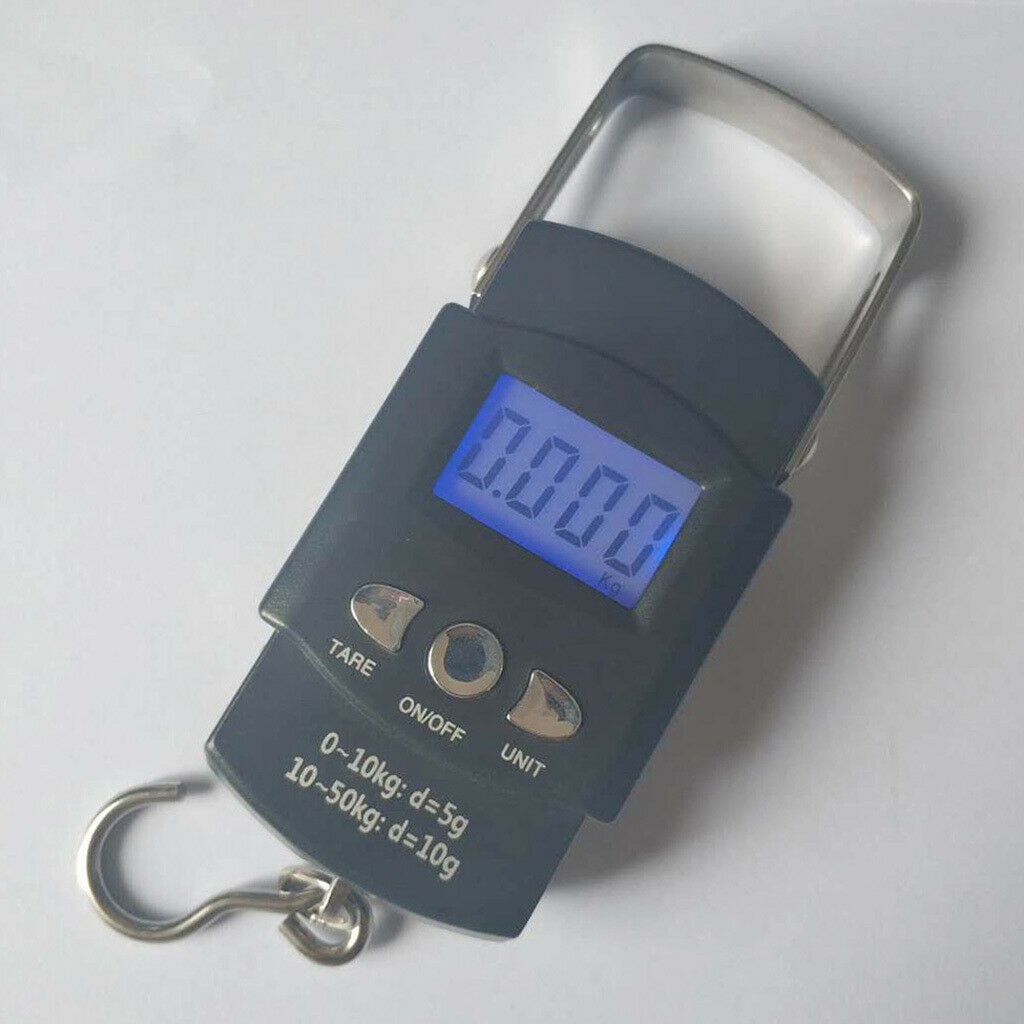 Digital Fishing Scale Portable Hanging Hook Electronic Fishing Luggage Weigher